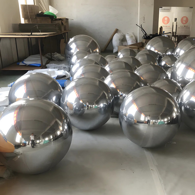 Commercial décoratif PVC Boule gonflable grande décoration brillante gonflable Boule miroir