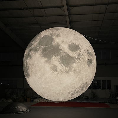 Éclairage LED géant de 2 m Ballon lunaire gonflable Globe Planète Système solaire Ballon pour décorations