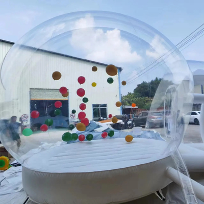 Maison à bulles en plein air transparente avec des ballons Fête de mariage maison à bulles gonflables