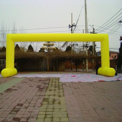 Arche de publicité colorée gonflable pleine impression couleur gantry grue porte gonflable