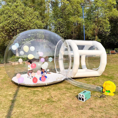 Les enfants jouent à la maison gonflable ballon à l' extérieur tente à dôme de 3 m