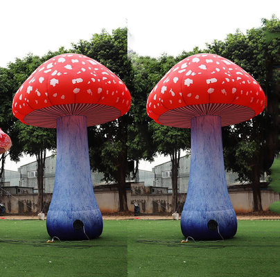 Modèle de champignon gonflable personnalisé de 4 mètres de hauteur pour l'affichage d'événements