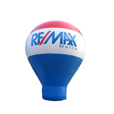 en forme de ballon à air chaud sur le toit Ballon gonflable à air froid/ ballon gonflable publicitaire au sol à vendre