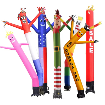 Publié sur mesure Tubo Man Sports en plein air Clown gonflable Publicité Sky Air Dancer gonflable