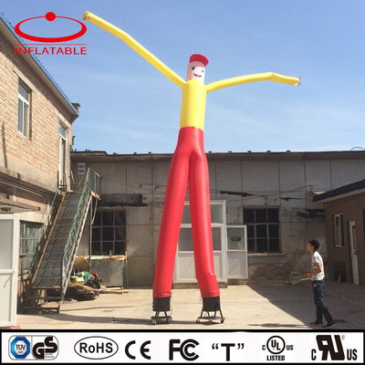Matériau d'Oxford Double Leg Air Dancer gonflable Certificat CE
