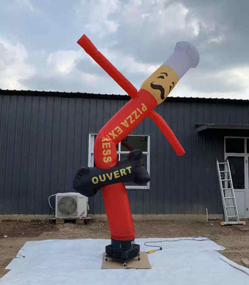 Cartoon 20ft Air Dancer Tube Man agitant la publicité poupée gonflable à main