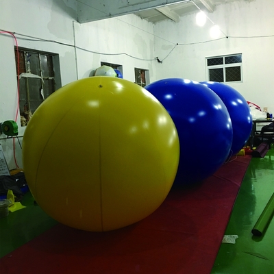 Vente à chaud Balon gonflable en hélium en PVC géant en PVC blanc avec logo et lumière LED