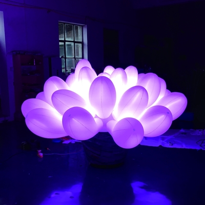 Éclairage attrayant planètes gonflables /PVC gonflables LED suspendu ballons d'impression complets pour la décoration