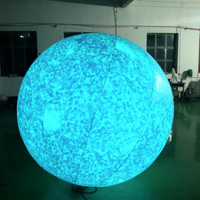Modèle de lune gonflable avec lumière LED / Grand ballon lunaire gonflable pour la décoration