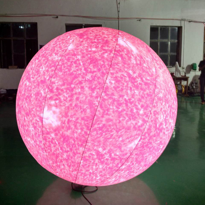 Modèle de lune gonflable avec lumière LED / Grand ballon lunaire gonflable pour la décoration