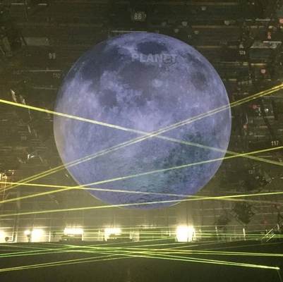 Décoration publicitaire géante modèle de lune gonflable grand ballon lunaire gonflable avec lumière LED