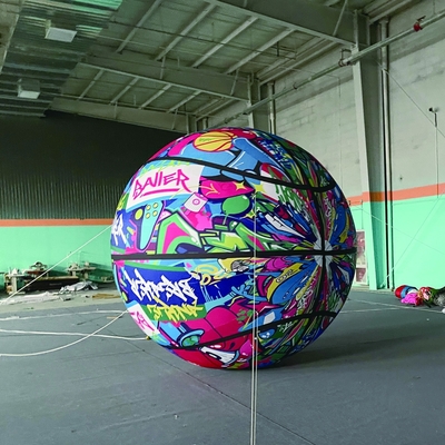 géant de 3 m de taille orange sky dancer lumière dôme globes aerost tico publicité gonflable ballons gonflables homme vente en bon matériel