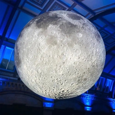 Décoration utilisée géante publicité modèle de lune gonflable avec lumière LED grand ballon lunaire gonflable