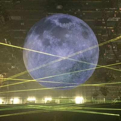 Décoration utilisée géante publicité modèle de lune gonflable avec lumière LED grand ballon lunaire gonflable