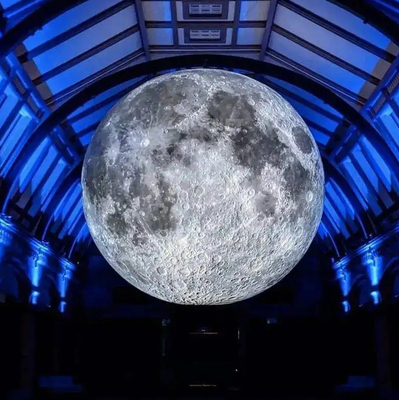 Prix d'usine Décoration publicité géante modèle de lune gonflable grand ballon lunaire gonflable avec lumière LED