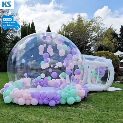 Tente à bulles gonflables Tente à dôme igloo transparente Tente à bulles en PVC Globe claire Maison à bulles gonflables pour une fête de mariage en plein air