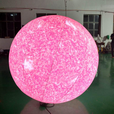 Logo personnalisé Grand modèle gonflable de publicité Led Light Ballon lunaire gonflable pour la décoration