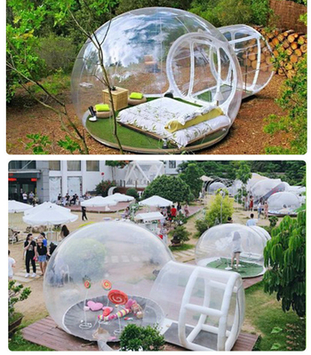2023 bien reçu matériau transparent taille personnalisée tente à bulles
