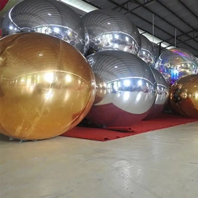 Décoration de la maison 100CM Laser argenté PVC boules suspendues Matériau clair Noël Disco boules miroir