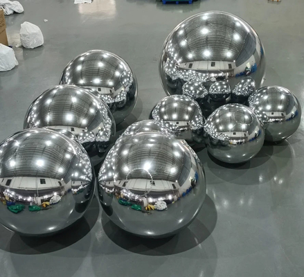 Ballon de Noël en argent PVC gonflable pour décorer les fêtes