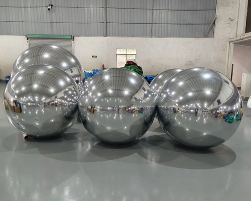 Ballon de Noël en argent PVC gonflable pour décorer les fêtes