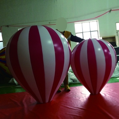Vente à chaud Balon gonflable en hélium en PVC géant en PVC blanc avec logo et lumière LED