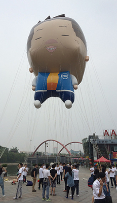 Ballon volant gonflable en hélium en PVC scellé à l'air avec logo publicitaire