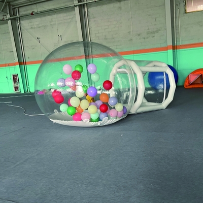 Vente chaude en plein air Camping Fête de mariage PVC transparent maison à bulles gonflables pour enfants
