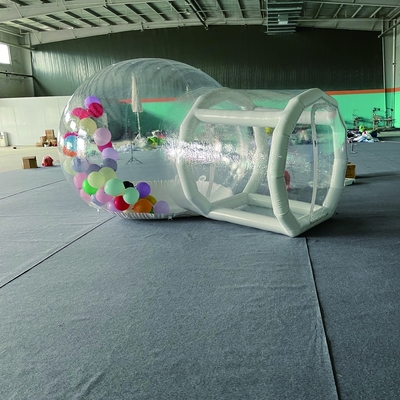 Vente chaude en plein air Camping Fête de mariage PVC transparent maison à bulles gonflables pour enfants
