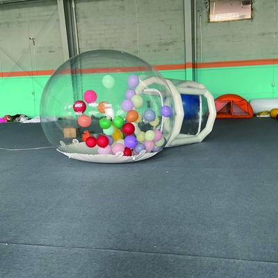 Vente chaude en plein air Camping Fête de mariage PVC transparent maison à bulles gonflables pour enfants