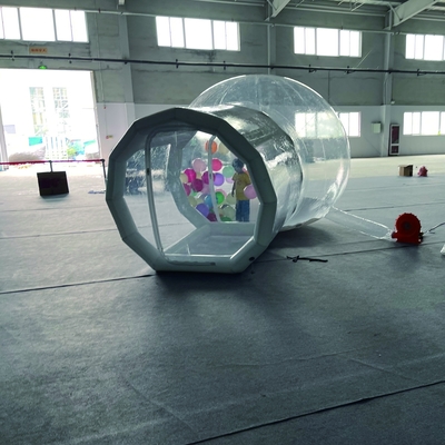 Vente chaude en plein air Camping Fête de mariage PVC transparent maison à bulles gonflables pour enfants