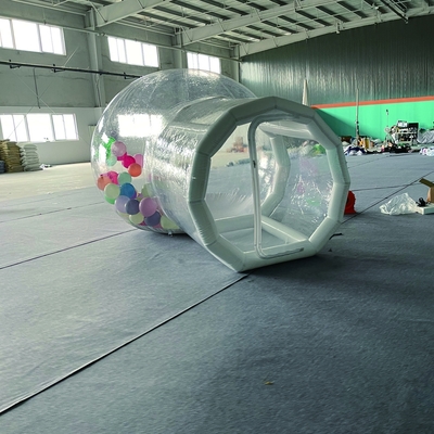 Vente chaude en plein air Camping Fête de mariage PVC transparent maison à bulles gonflables pour enfants