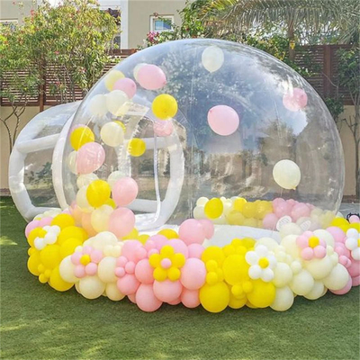 Maison amusante claire gonflable cristal igloo dôme tente à bulles transparente enfants ballons gonflables maison pour la fête
