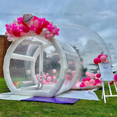 Maison amusante claire gonflable cristal igloo dôme tente à bulles transparente enfants ballons gonflables maison pour la fête