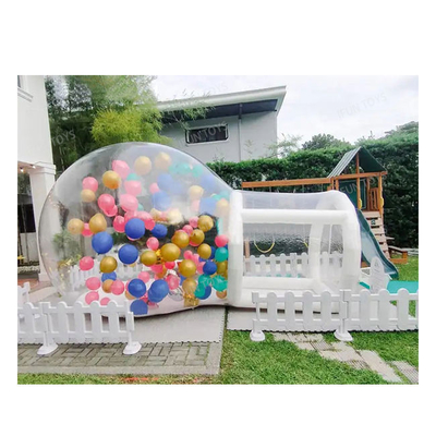 Maison amusante claire gonflable cristal igloo dôme tente à bulles transparente enfants ballons gonflables maison pour la fête