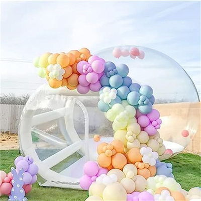 Maison amusante claire gonflable cristal igloo dôme tente à bulles transparente enfants ballons gonflables maison pour la fête