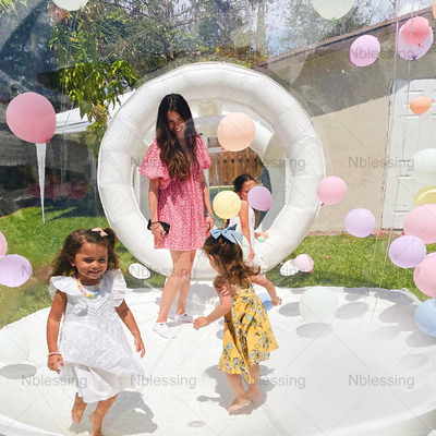Maison amusante claire gonflable cristal igloo dôme tente à bulles transparente enfants ballons gonflables maison pour la fête
