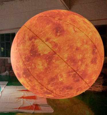 Vente à chaud ce souffleur approuvé matériau ignifuge géant gonflable de lune led