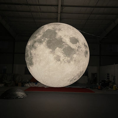 Éclairage LED géant de 2 m Ballon lunaire gonflable Globe Planète Système solaire Ballon pour décorations