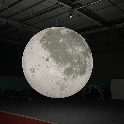 Éclairage LED géant de 2 m Ballon lunaire gonflable Globe Planète Système solaire Ballon pour décorations