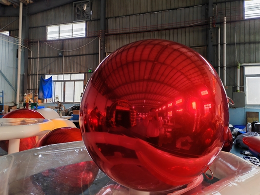 Vente à chaud Taille personnalisée Couleurs métalliques Ballon miroir décoratif Gros ballon gonflable géant brillant