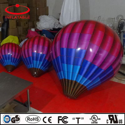 Ballon d'hélium gonflable géant en PVC en PVC blanc avec logo et ballon à LED