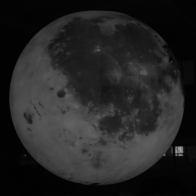 Décoration Publicité Modèle de lune gonflable Grand ballon lunaire gonflable avec lumière LED