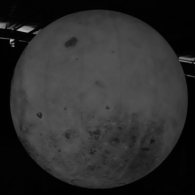Décoration Publicité Modèle de lune gonflable Grand ballon lunaire gonflable avec lumière LED