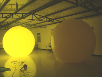 Vente à chaud Changement de couleur LED ballon d'hélium géant, ballon gonflable d'éclairage pour la publicité