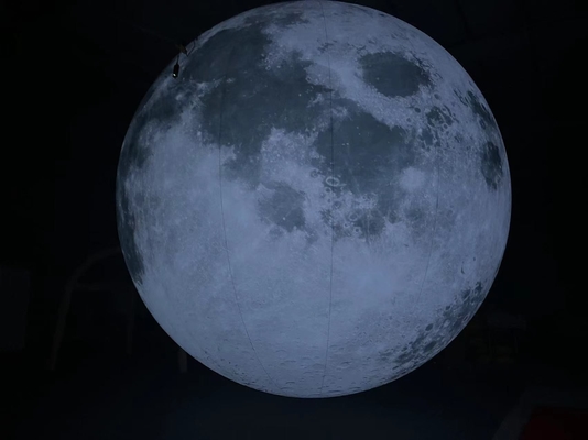Décoration Utilisé Géant Publicité Modèle de lune gonflable avec lumière LED Grand ballon lunaire gonflable ballons personnalisés