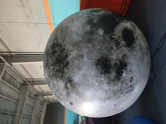 Décoration Utilisé Géant Publicité Modèle de lune gonflable avec lumière LED Grand ballon lunaire gonflable ballons personnalisés