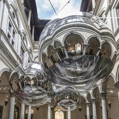Ballons gonflables pour les fêtes Ballons gonflables miroirs ronds Argent