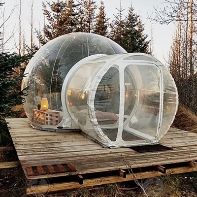 Tente à bulles transparente gonflable pour les fêtards