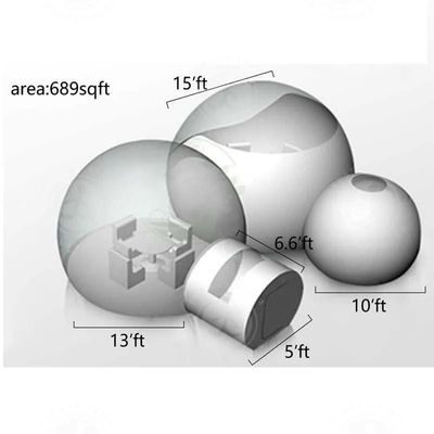Tente à bulles transparente gonflable pour les fêtards